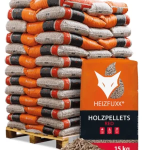Houtpellets HEIZFUXX rood 975 kg (65 x 15 kg) | Bois Frabot