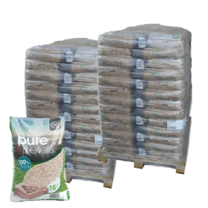 Premium houtpellets Pure Pellet – 2 pallets – 130 zakken – 1950 kg | Bois Frabot