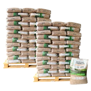 Premium houtpellets SimplyPELLET – 2 pallets – 130 zakken – 1950 kg | Bois Frabot