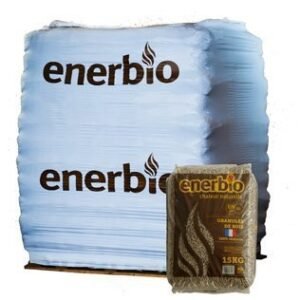 Houtpellets ENERBIO – pallet van 66 zakken van 15 kg | Bois Frabot