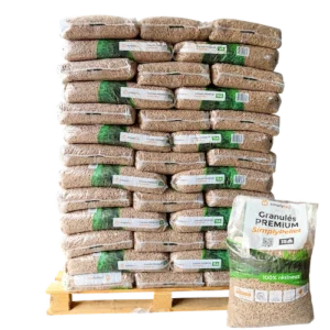 Premium houtpellets SimplyPELLET – 65 zakken – 975 kg | Bois Frabot
