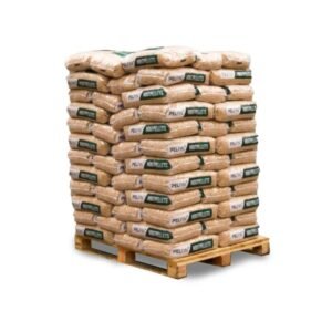 Pallet houtpellets Pelfin wit – 84 zakken van 12,5 kg (1050 kg)