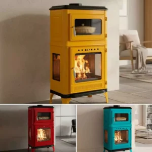 Houtkachel met oven Fusio Pop – 7 kW | Bois Frabot