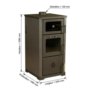 Watervoerende houtkachel met oven Neptune – 25 kW | Bois Frabot